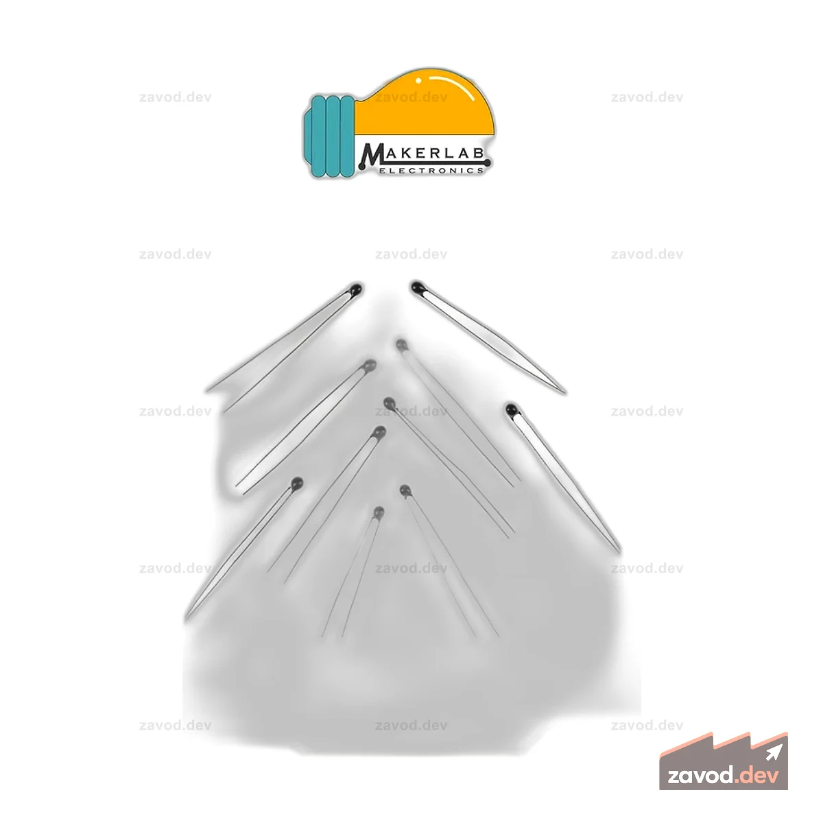 10 шт. Термисторный датчик температуры NTC MF52-103 3435 10 кОм 5%