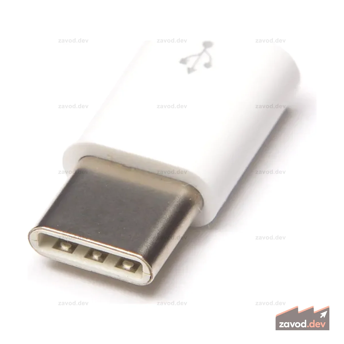 Переходник Raspberry Pi® Micro USB(F) на USB-C(M), белый
