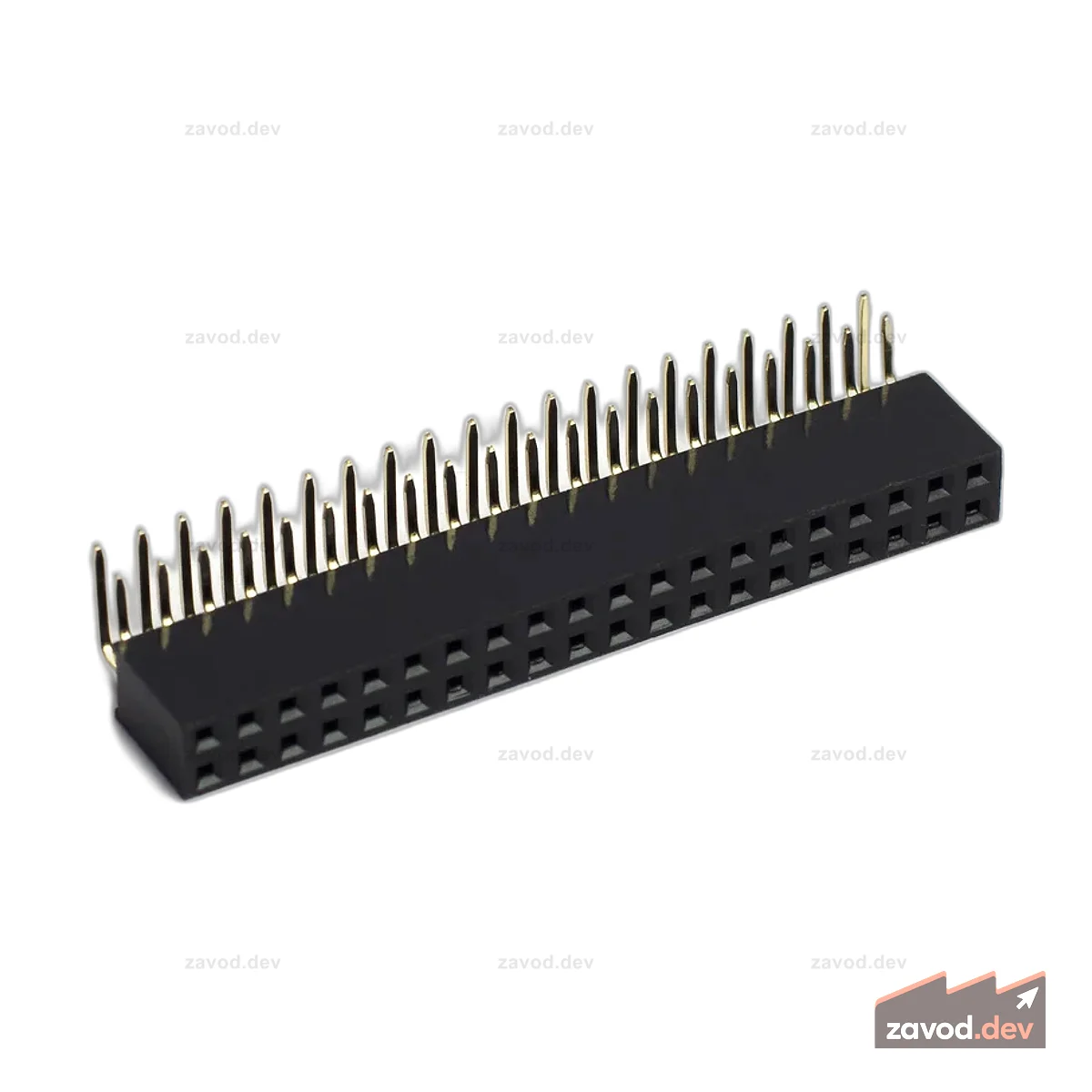 Гнездовой 40-контактный прямоугольный HAT-разъем 2x20