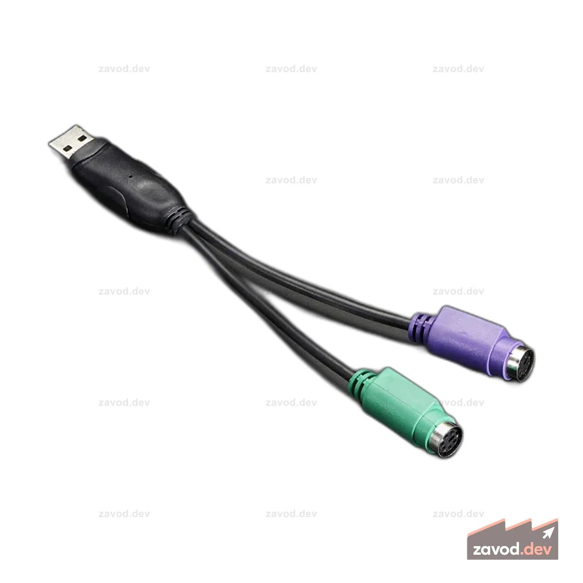 PS/2 Клавиатура+Мышь — USB-адаптер