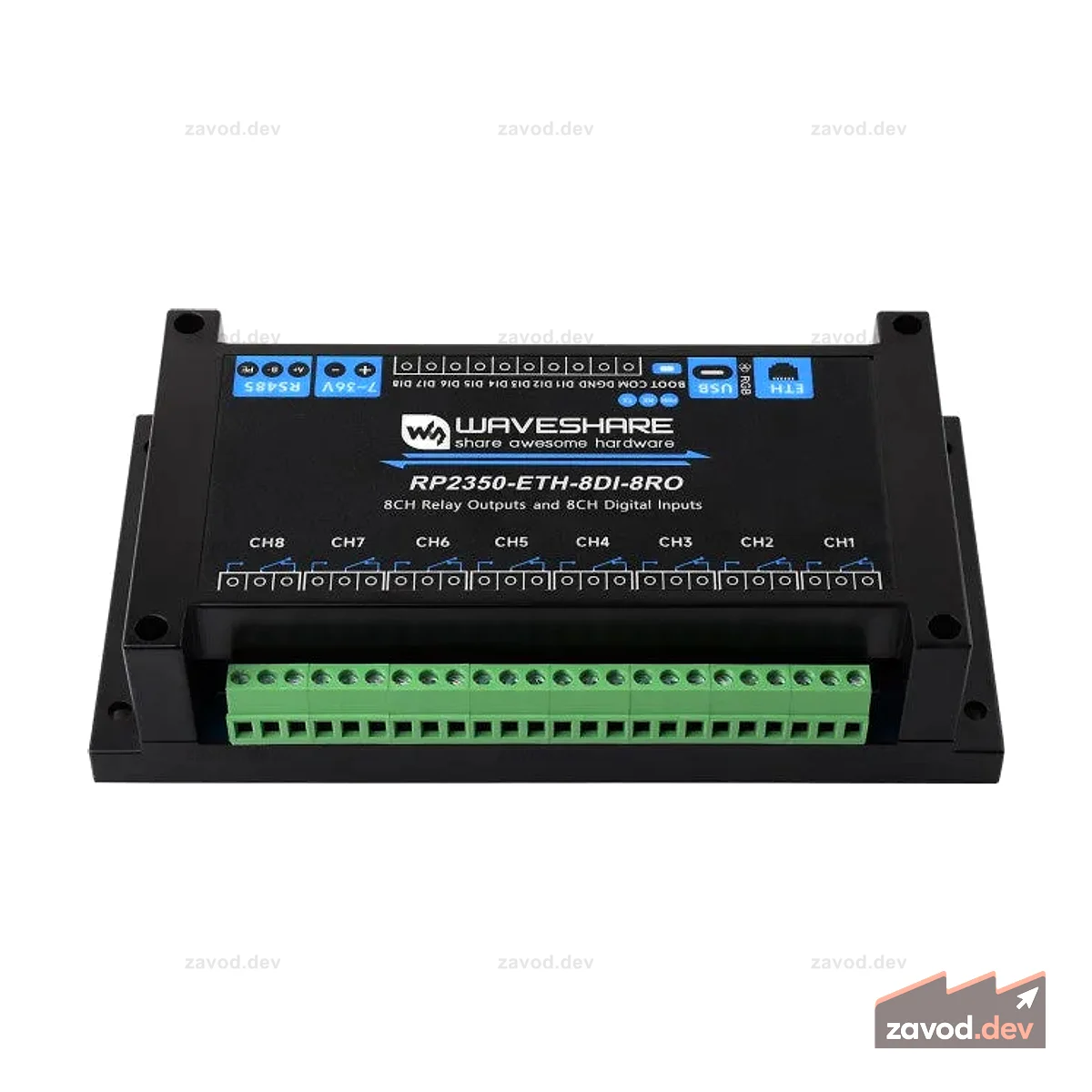 8ch RP2350 Ethernet RS-485