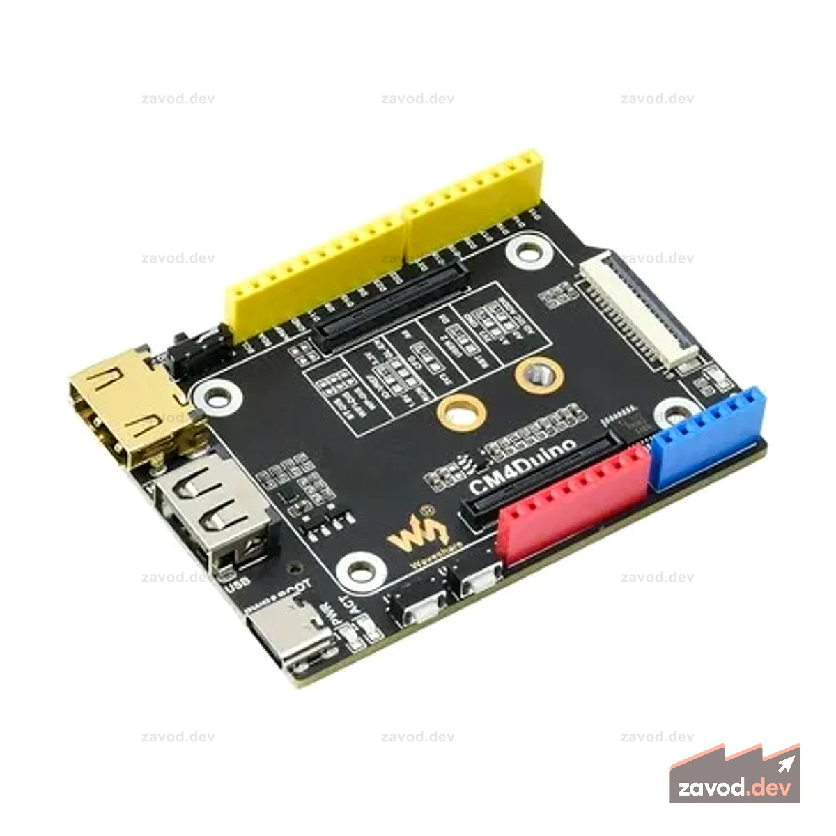Базовая плата, совместимая с Arduino, для вычислительного модуля Raspberry Pi 4, HDMI, USB, слот M.2