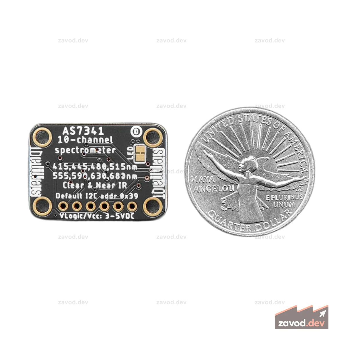 Adafruit AS7341 10-канальный датчик освещенности/цвета STEMMA QT/Qwiic