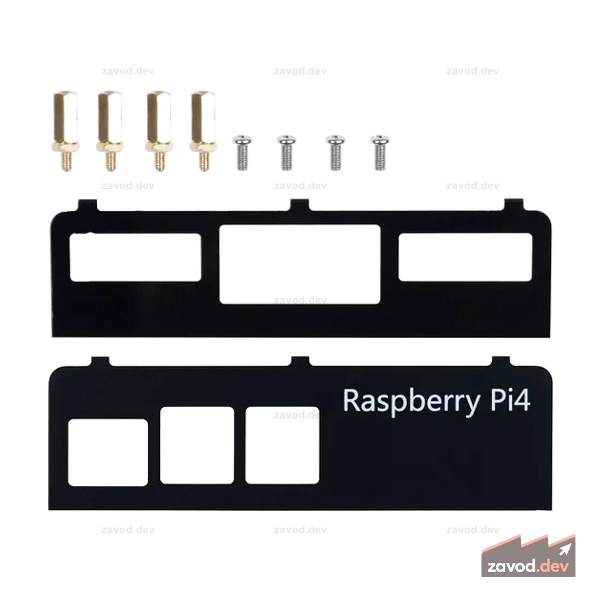 Корпус re_computer: боковые панели для Raspberry Pi 4 с стойками