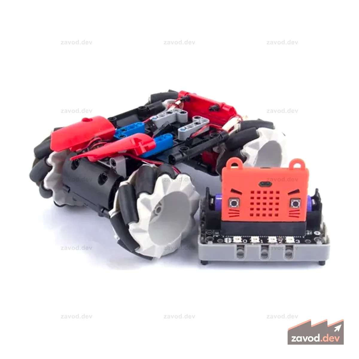 Автомобильный комплект Robot Bit-Mecanum Wheel для Micro Bit, Makecode или Kittenblock-Scratch3