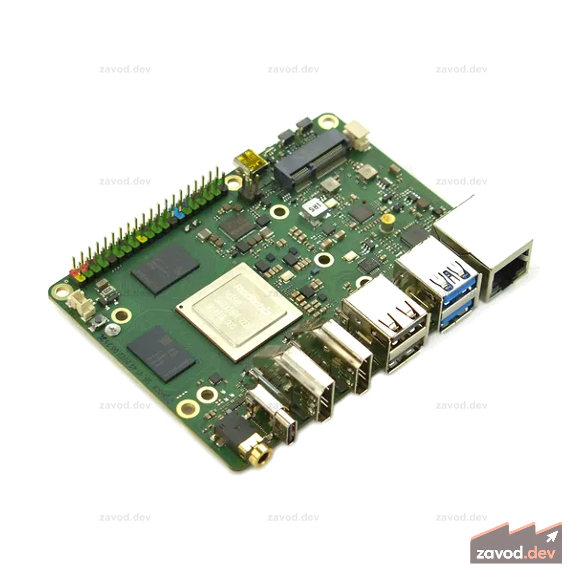 ROCK Pi 5B — одноплатный компьютер Rockchip RK3588 ARM SoC (8 ГБ ОЗУ)