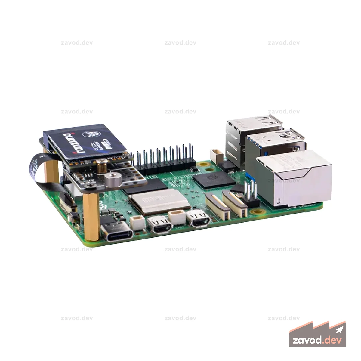 52Pi Tiny Адаптер M.2 PCIe для Raspberry Pi 5