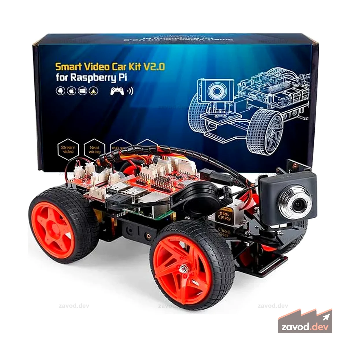 Автомобильный видеокомплект Raspberry Pi - Picar-V