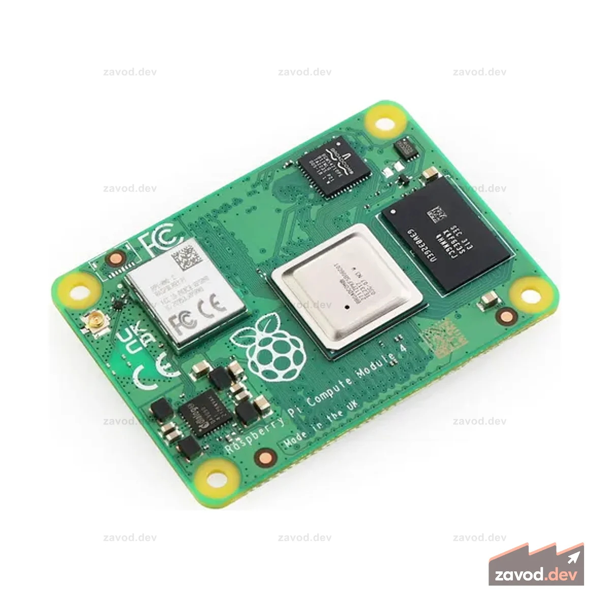 Вычислительный модуль Raspberry Pi CM4104000 — 4 ГБ ОЗУ, 2,4/5,0 ГГц Wi-Fi и Bluetooth 5.0 (CM4104000)