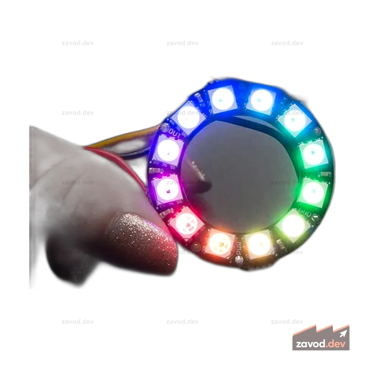 NeoPixel Ring - 12 x 5050 RGB светодиодов со встроенными драйверами
