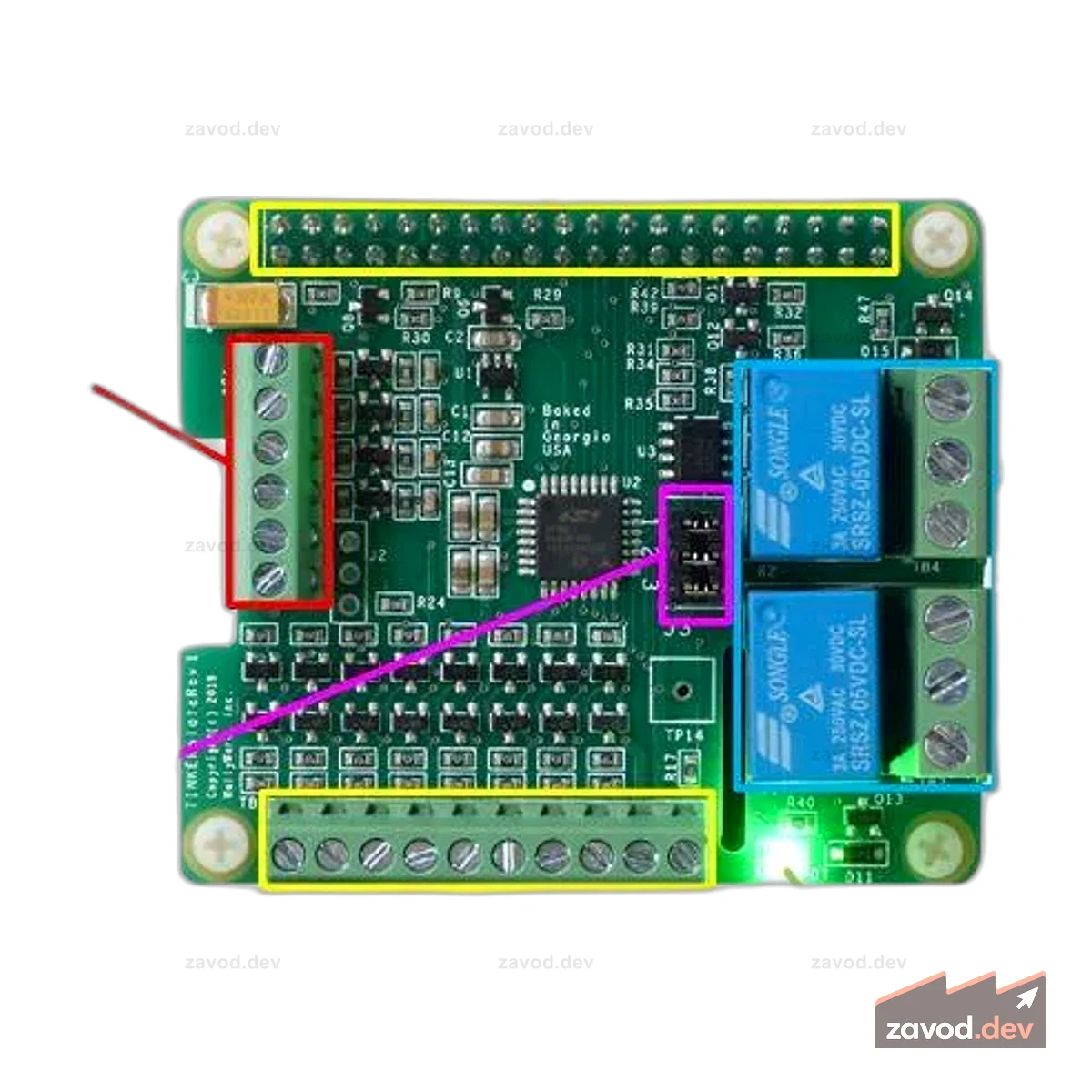 TINKERplate — многофункциональная шляпа ввода-вывода для Raspberry Pi