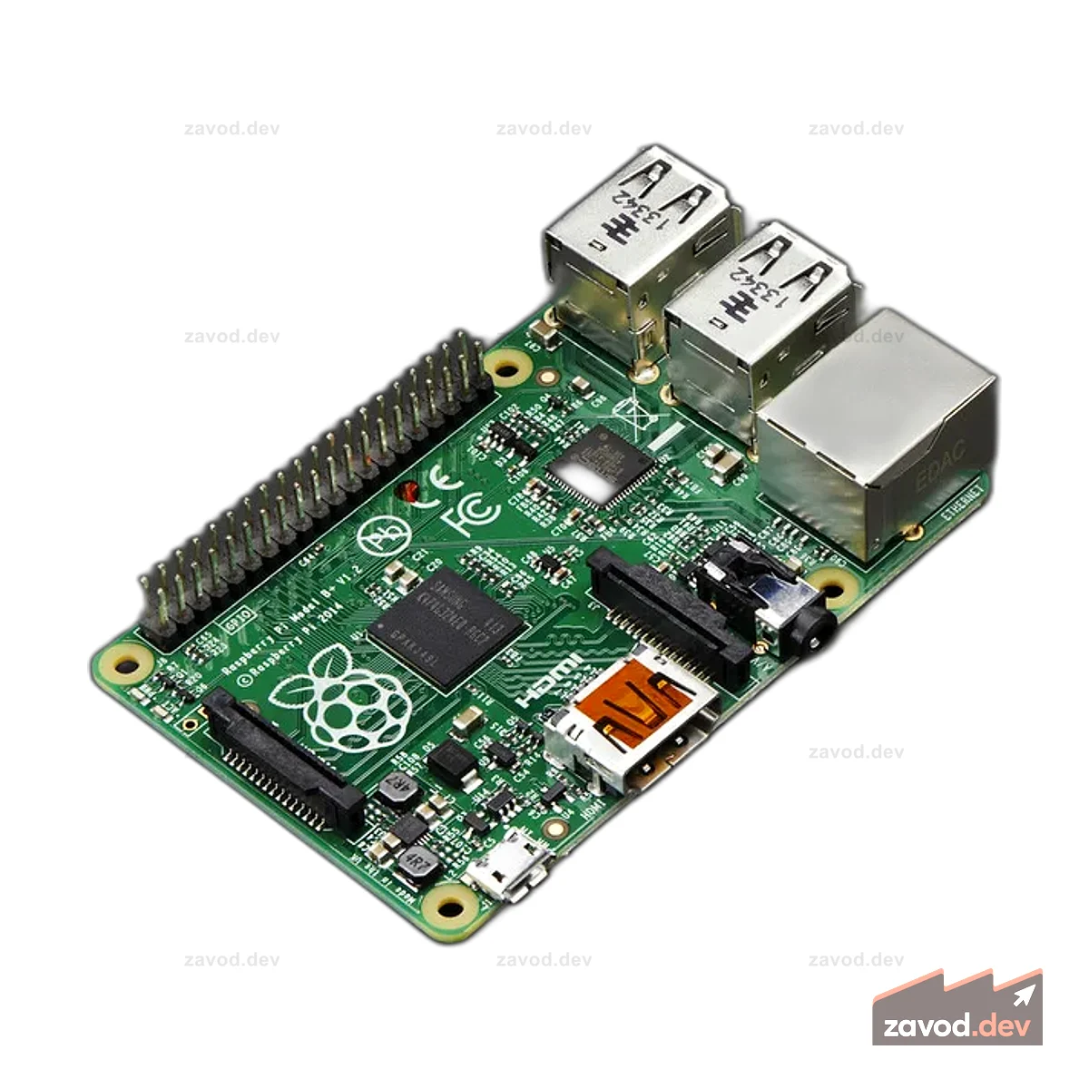 Raspberry Pi Модель B + 512 МБ ОЗУ