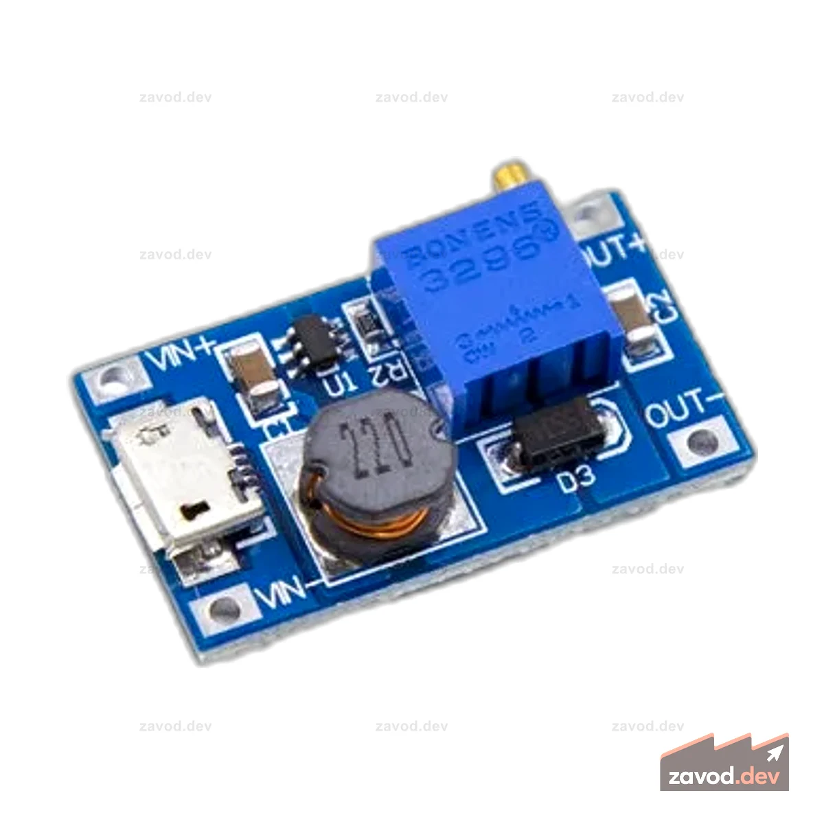 XY-016 2A Max DC-DC повышающий модуль питания MT3608 с USB