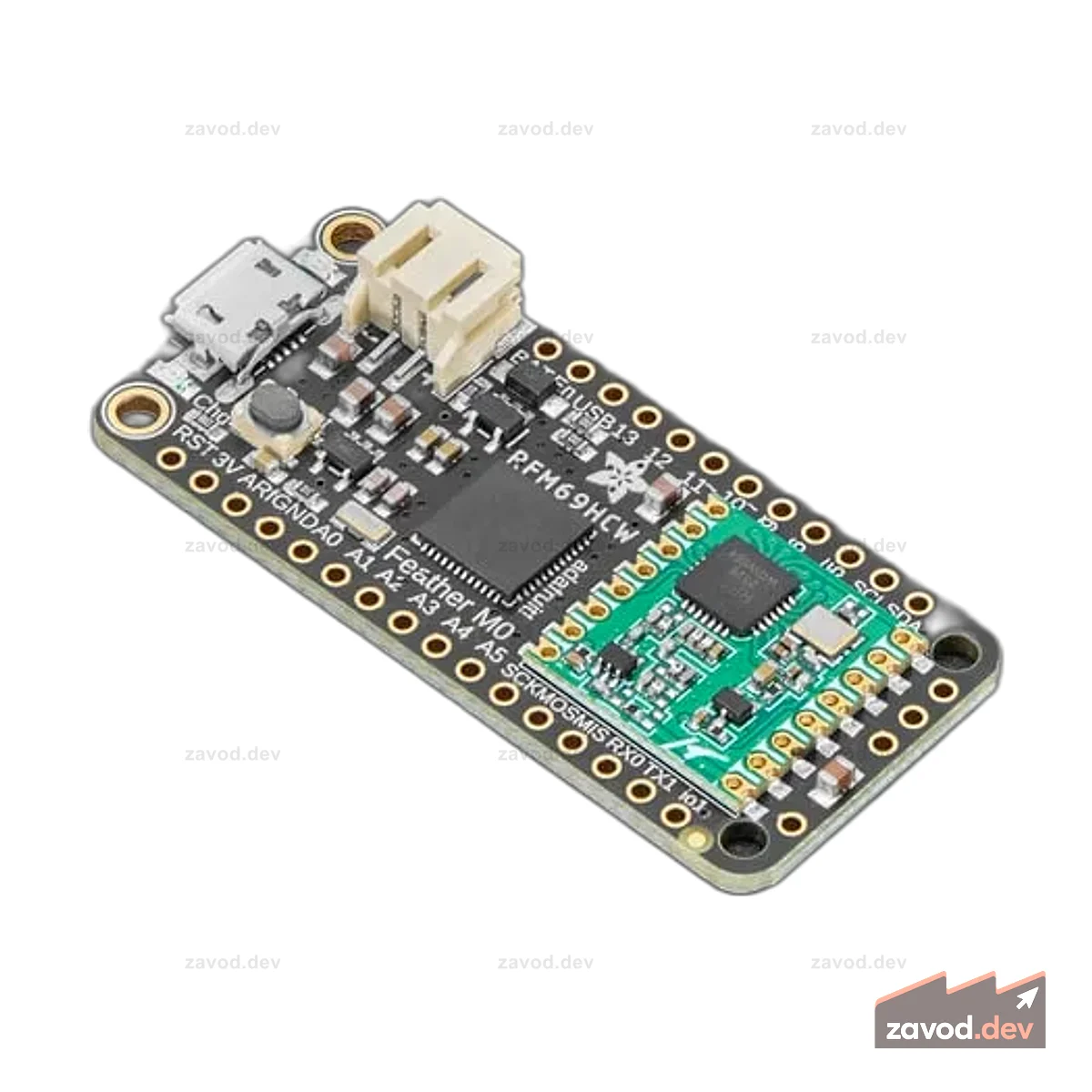 Пакетная радиосвязь Adafruit Feather M0 RFM69HCW — 868 или 915 МГц