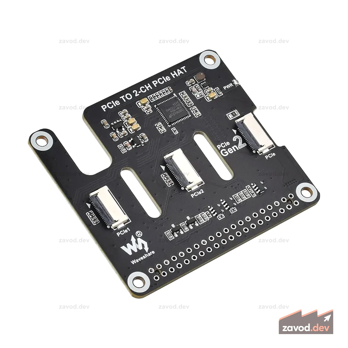 2-канальный расширитель PCIe для Raspberry Pi 5