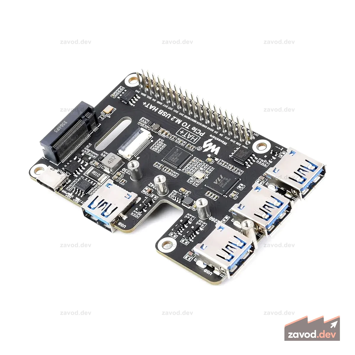 USB 3.2 Gen1 и M.2 HAT+ для Raspberry Pi 5