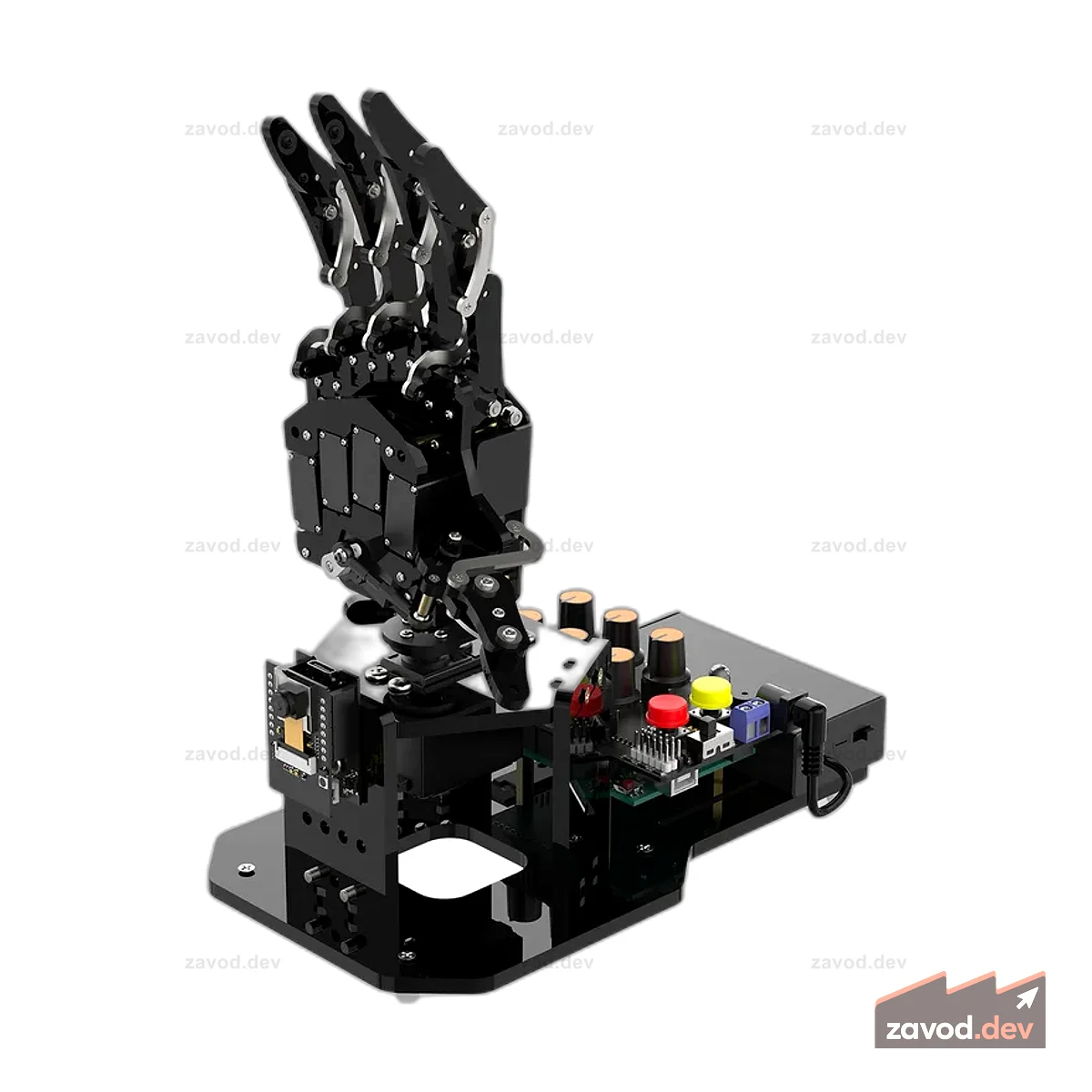 Hiwonder uHand UNO с открытым исходным кодом AI Bionic Robot Hand поддерживает соматосенсорный контроль, программирование Arduino