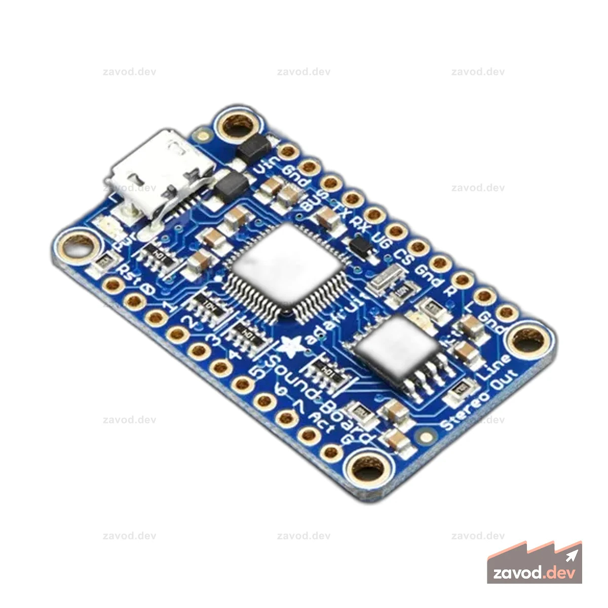 Мини-звуковая плата Adafruit Audio FX — триггер WAV/OGG — 16 МБ