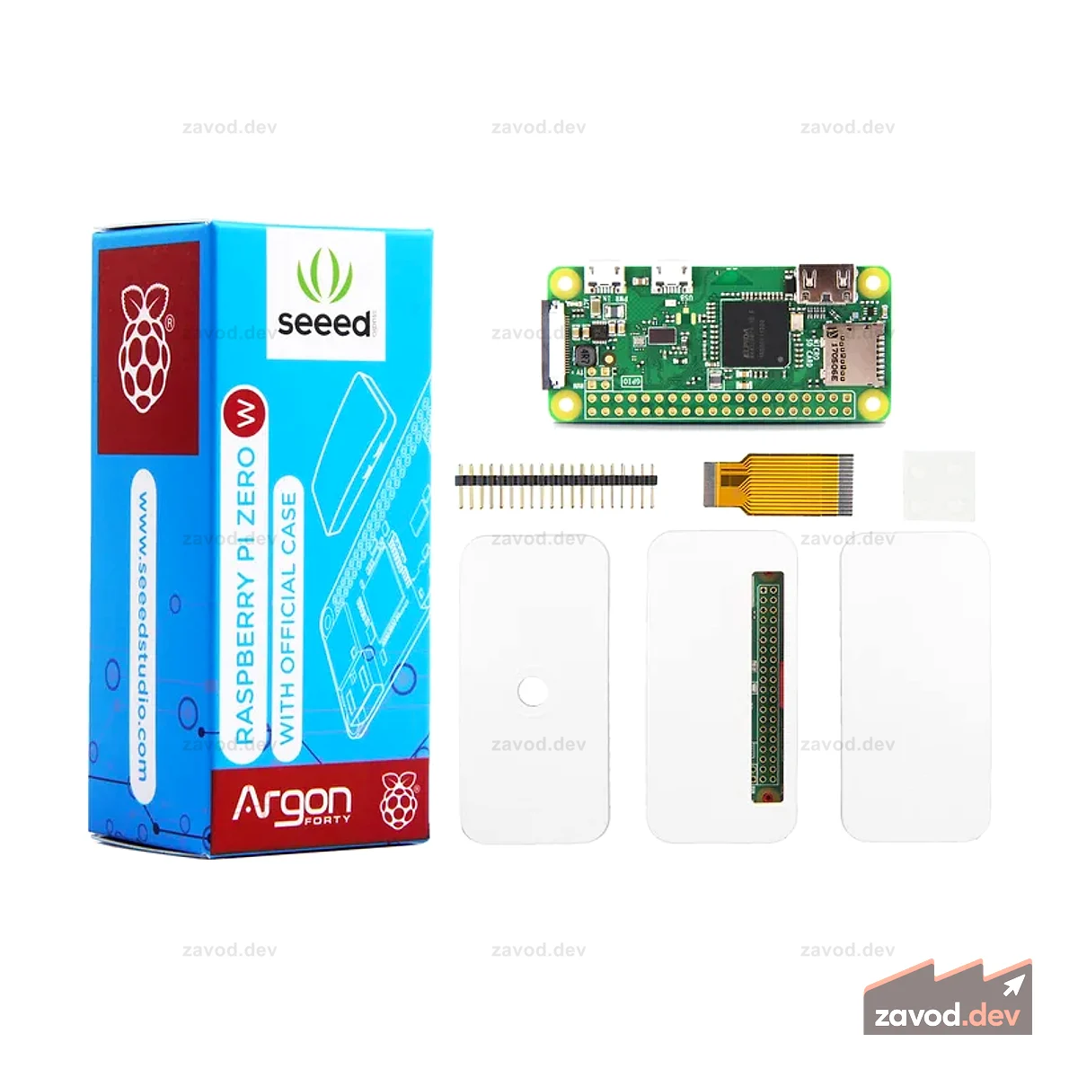 Seeedstudio Raspberry Pi Zero W с официальным чехлом