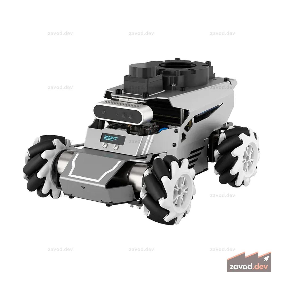 Hiwonder ROSOrin ROS2 Smart Car, мультимодальная большая модель искусственного интеллекта ChatGPT / Gemini / Grok / Llama, навигационное программирование SLAM, робот Mecanum Wheels