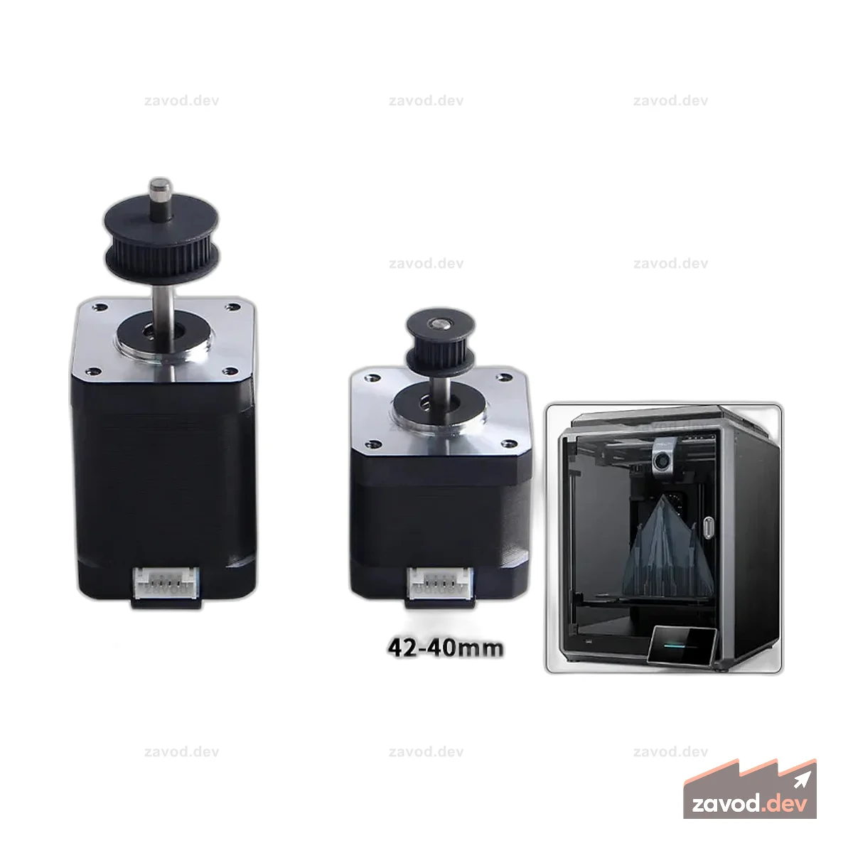 для Creality K1/K1C/K1 MAX 42-40 и 42-60 Шаговый двигатель Шаговый двигатель 42 Высота 40 мм 60 мм Квадратные двигатели Запчасти для 3D-принтера
