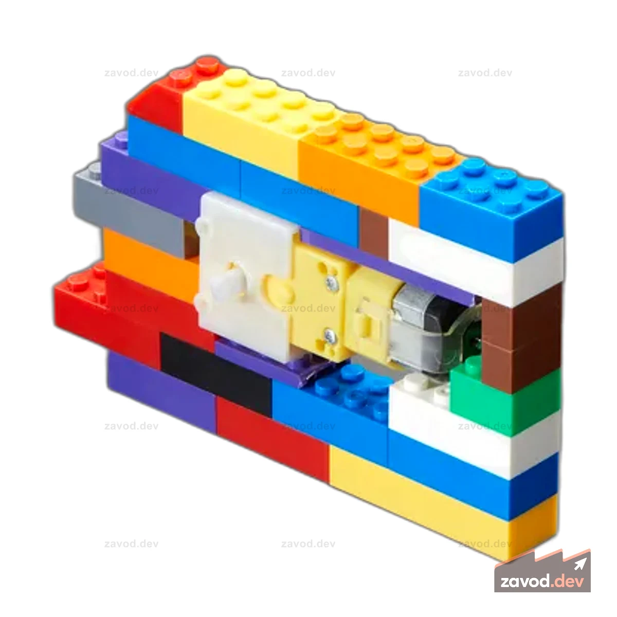 LEGO-совместимый кронштейн Brick для двигателя коробки передач постоянного тока "TT"
