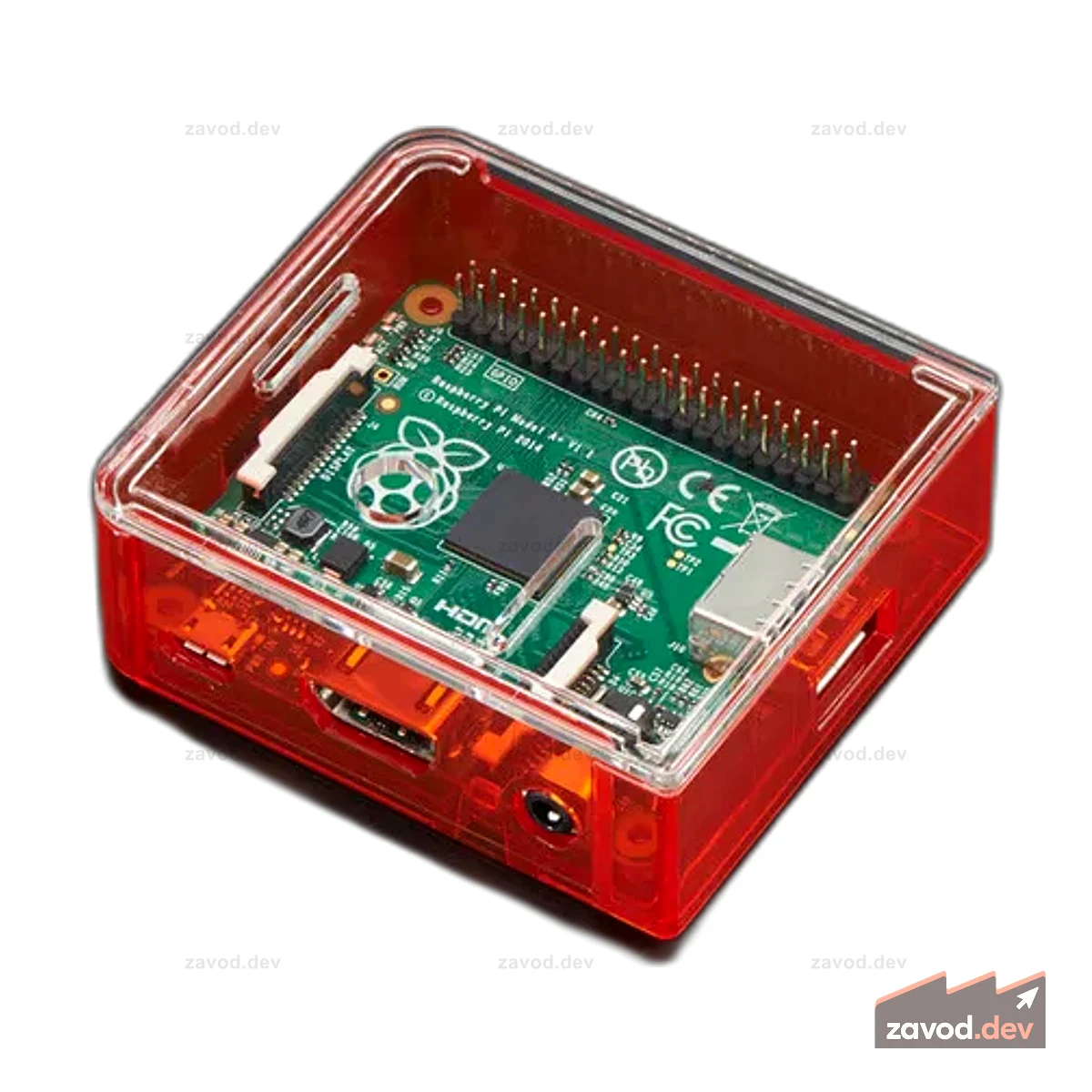 Pi Model A+ — красный
Основание корпуса