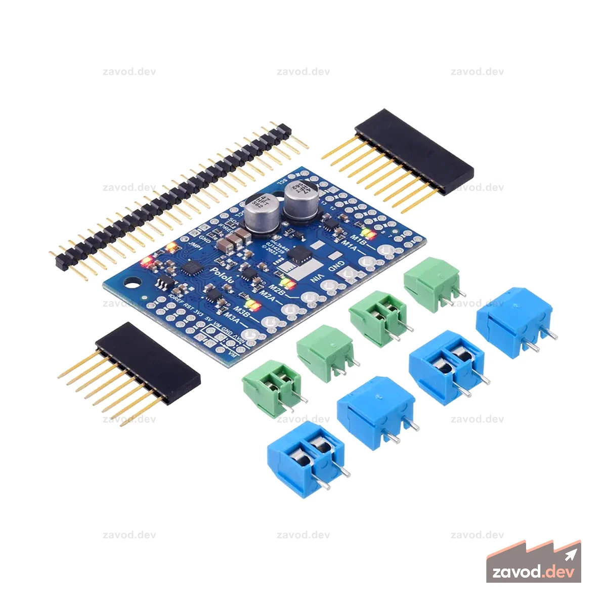 Motoron M3S550 Комплект щитка тройного контроллера двигателя для Arduino