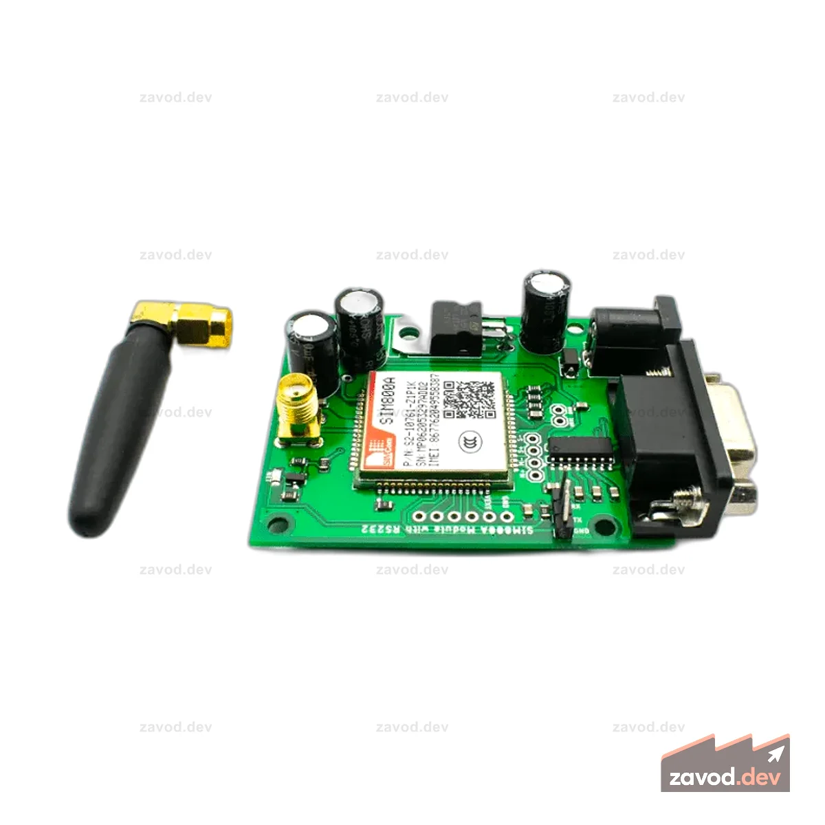 SIM800A LM317 с антенной(GSM Finger)- ADIY