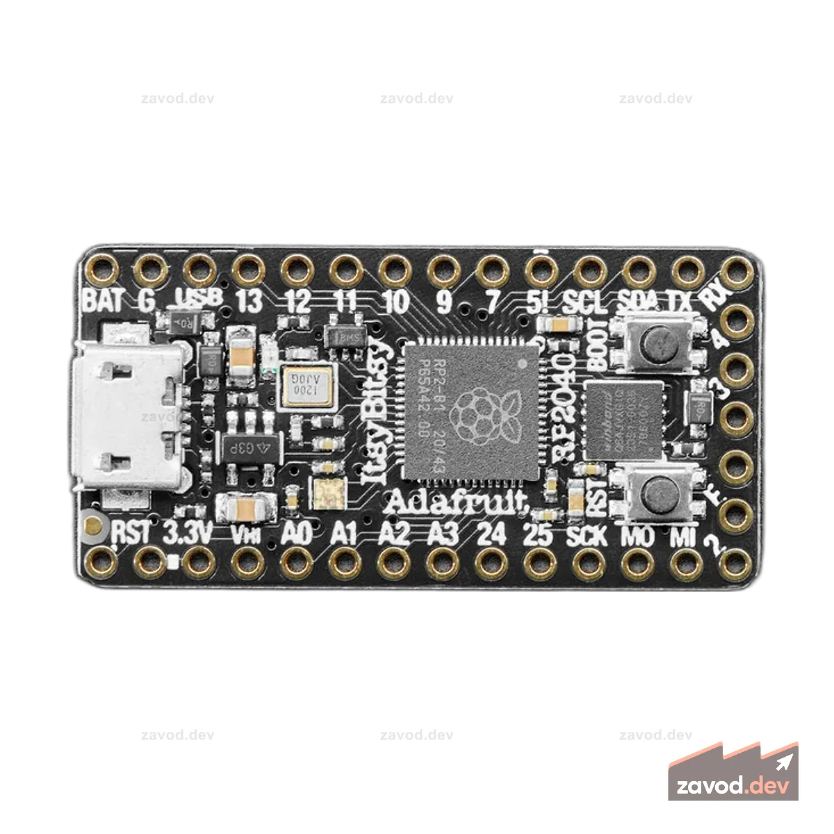 Микроконтроллер Raspberry Pi RP2040 - чипы для поверхностного монтажа, 10 шт.