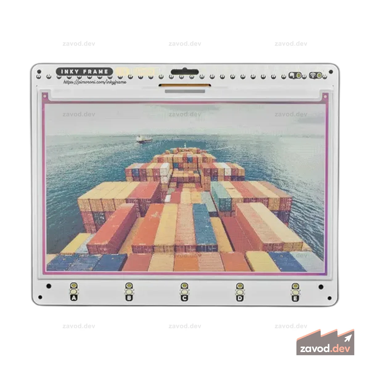 Рамка Pimoroni Inky 7,3 дюйма — Pico 2 Вт на борту