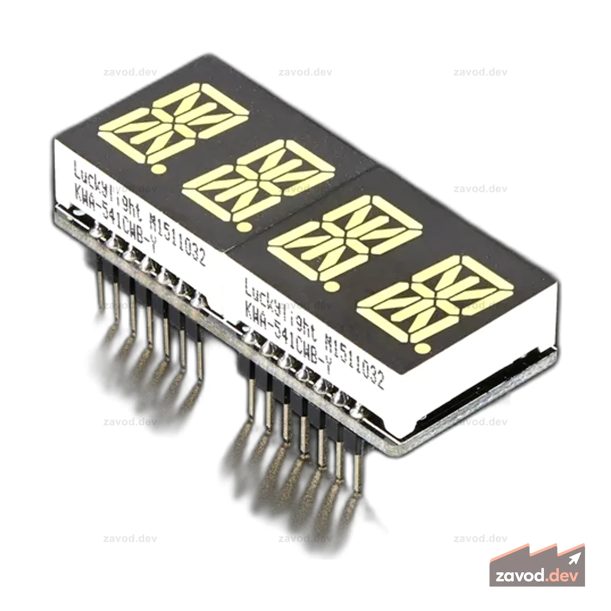 Adafruit 0,54 Quad Буквенно-цифровой дисплей FeatherWing - Белый