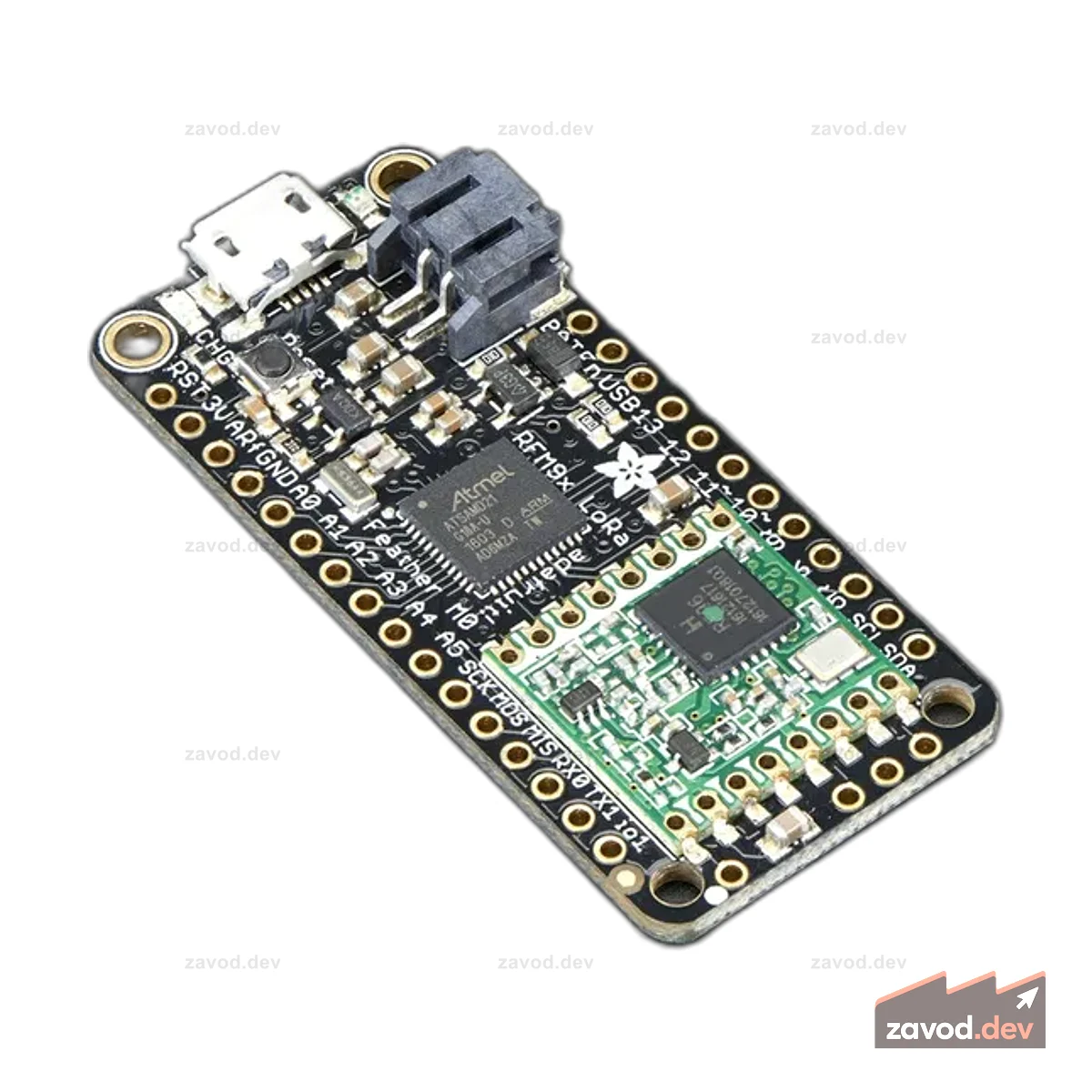 Adafruit Feather M0 с радио RFM95 LoRa - 900 МГц