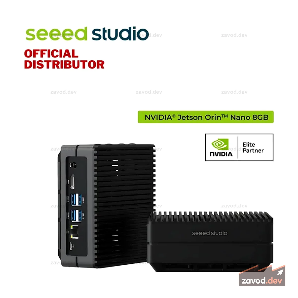 reComputer J3011 — компьютер Edge AI с NVIDIA® Jetson™ Orin™ Nano 8 ГБ
