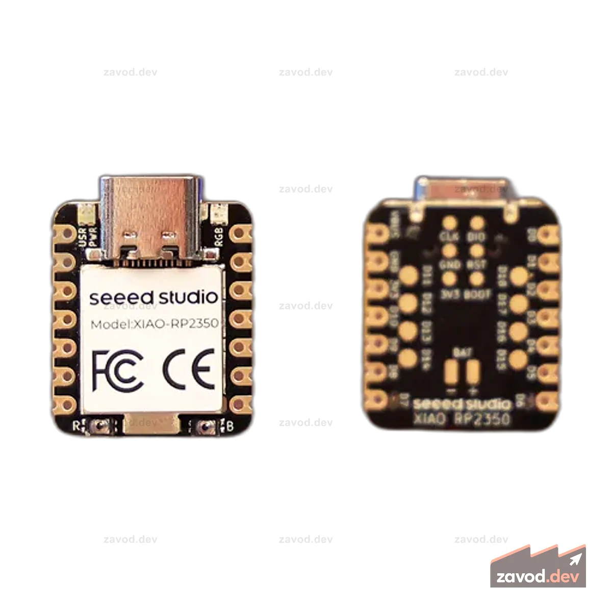 XIAO RP2350 — Raspberry Pi RP2350, поддержка MicroPython, 19 GPIO, встроенный светодиод RGB