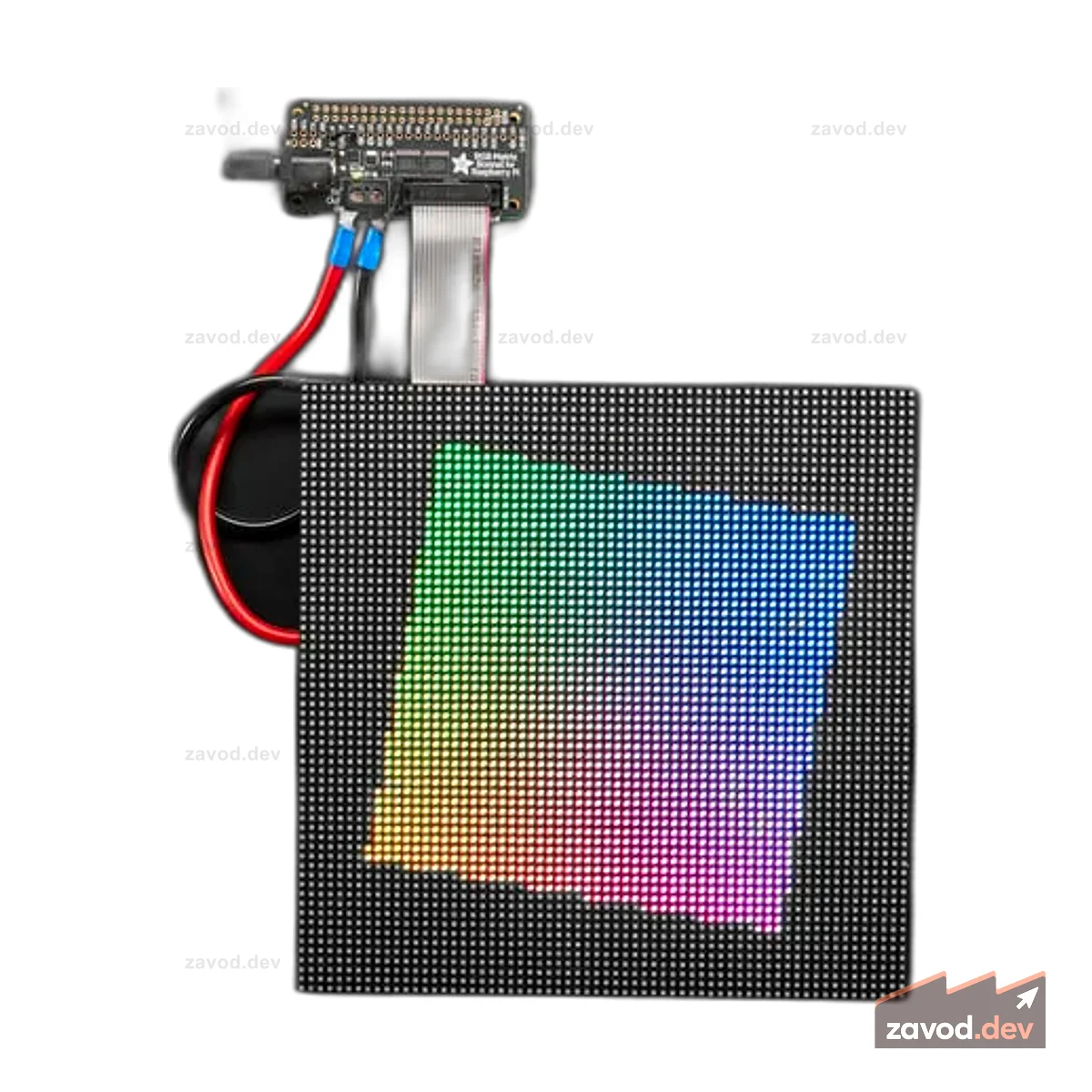 Крышка Adafruit RGB Matrix для Raspberry Pi