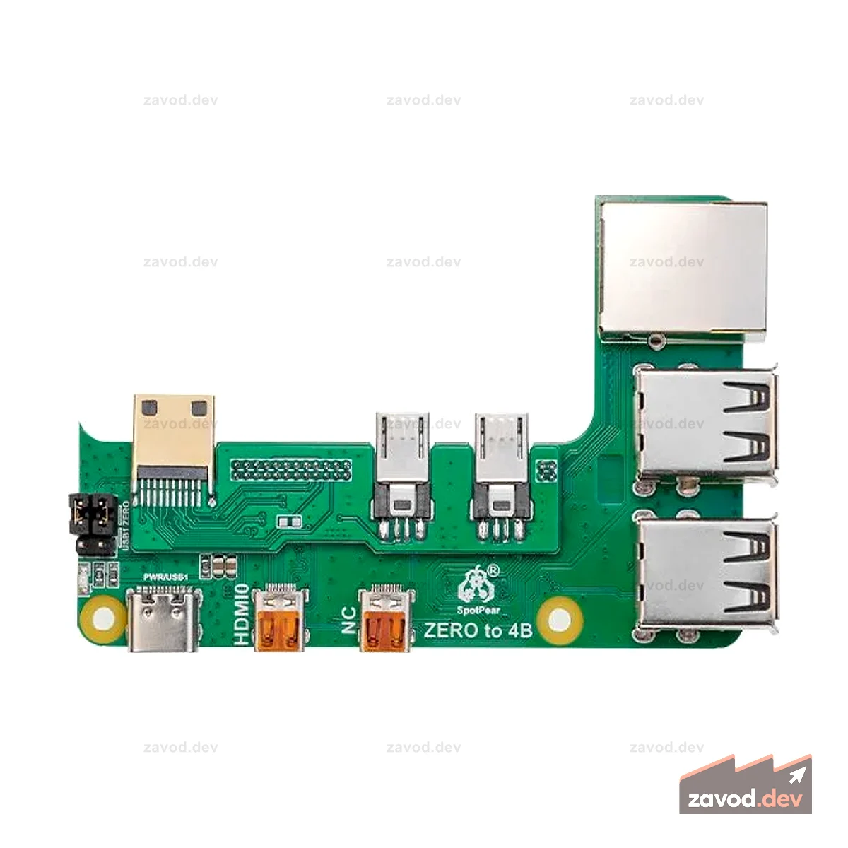 Адаптер платы Raspberry Pi Zero/Banana Pi M2 Zero с интерфейсом 4B. Плата расширения от нуля до Pi4.