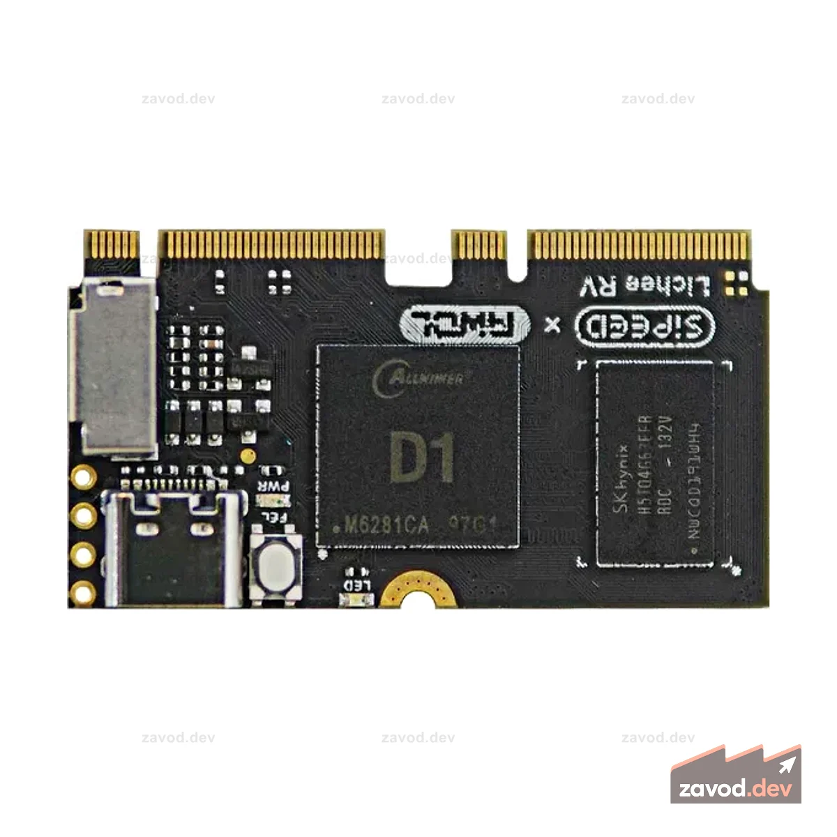 Lichee RV-Nezha CM Allwinner D1 SoC с 1,14-дюймовым ЖК-дисплеем SPI — поддерживается Linux
