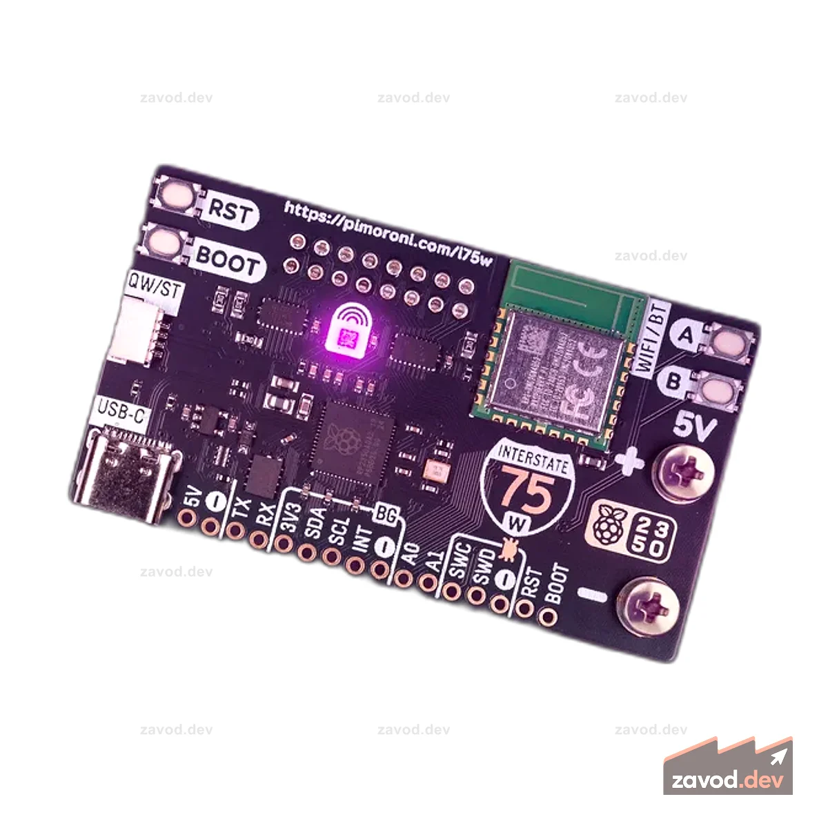 Interstate 75 W (RP2350) - Драйвер светодиодной матрицы RGB