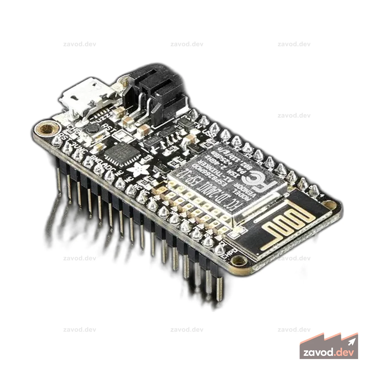 Сборка Adafruit Feather HUZZAH с ESP8266 WiFi и разъемами