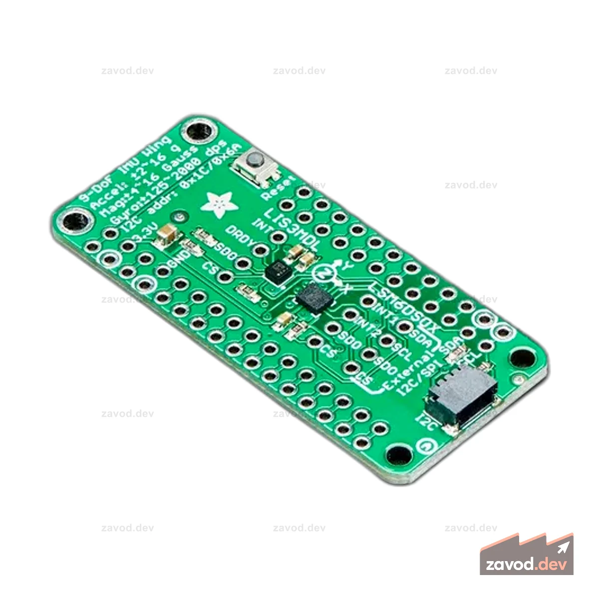 FeatherWing - LSM6DSOX + LIS3MDL 9 IMU
