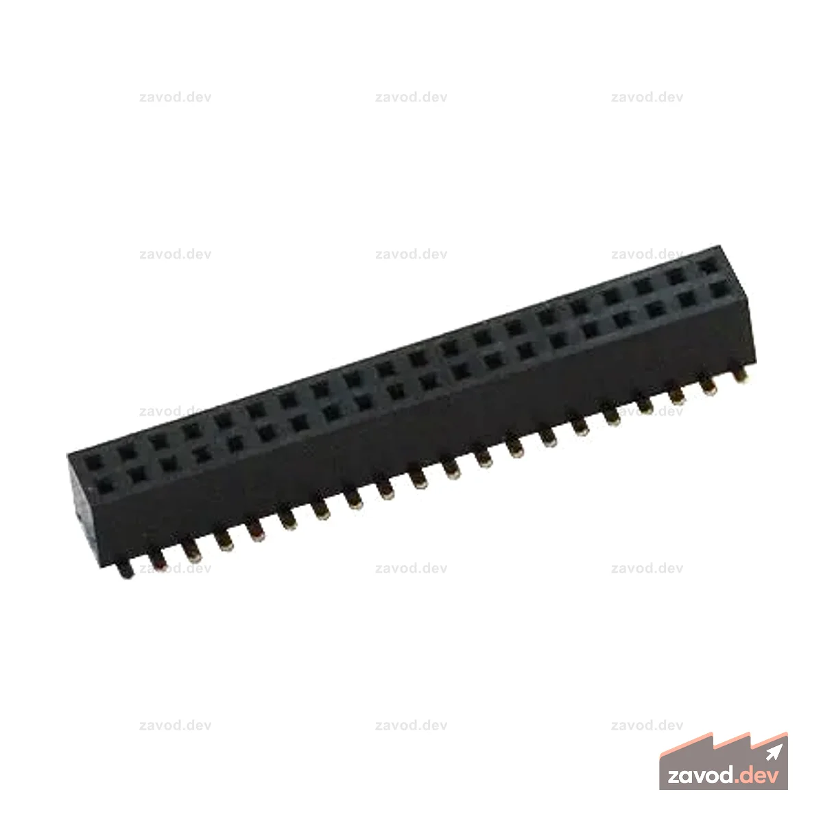 FEMALE SMT 0.05'' STEP CONNECTORS WITH PLASTIC PINS