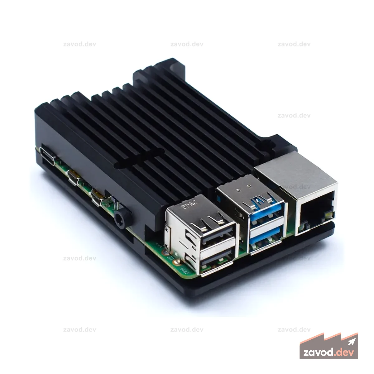 Корпус Raspberry Pi 4 из алюминиевого сплава с охлаждающим радиатором