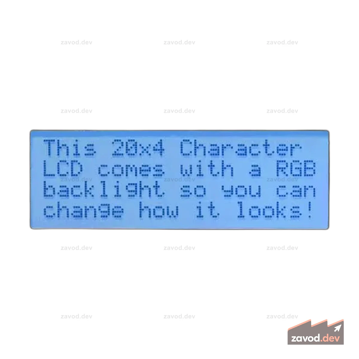 RGB подсветка позитивная LCD 20x4 + доп.