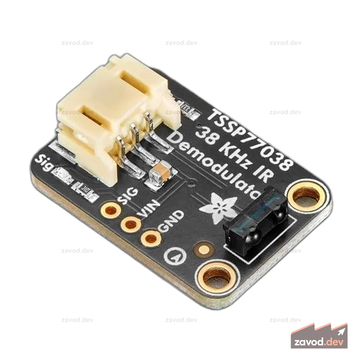Adafruit TSSP77038 Инфракрасный ИК-демодулятор 38 кГц - STEMMA JST PH 2 мм