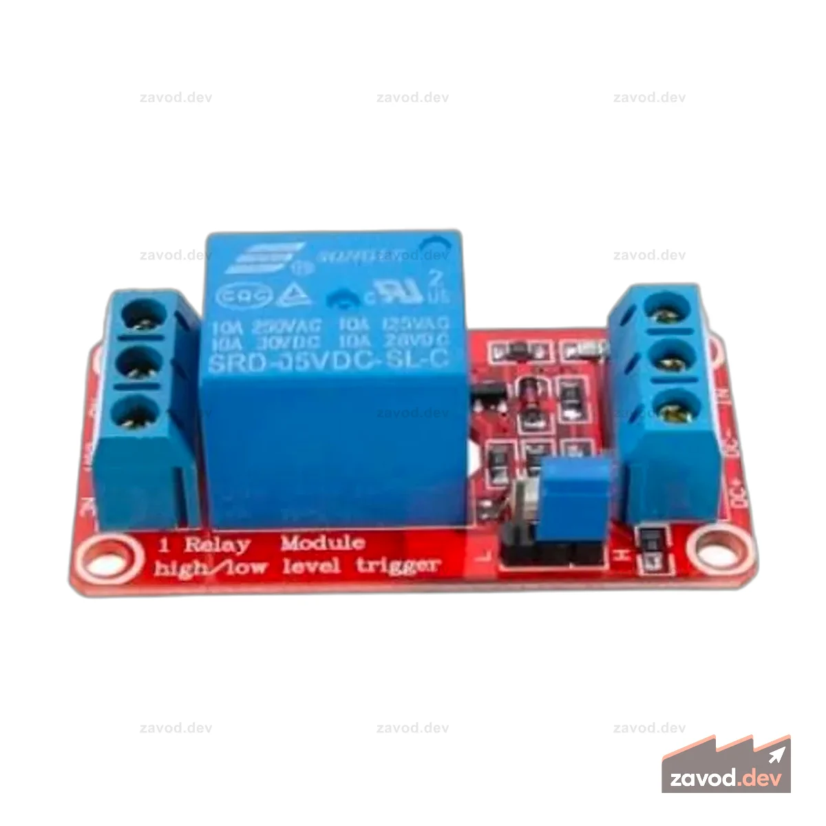 5 В 1-канальный модуль реле оптопары триггера уровня H/L для Arduino