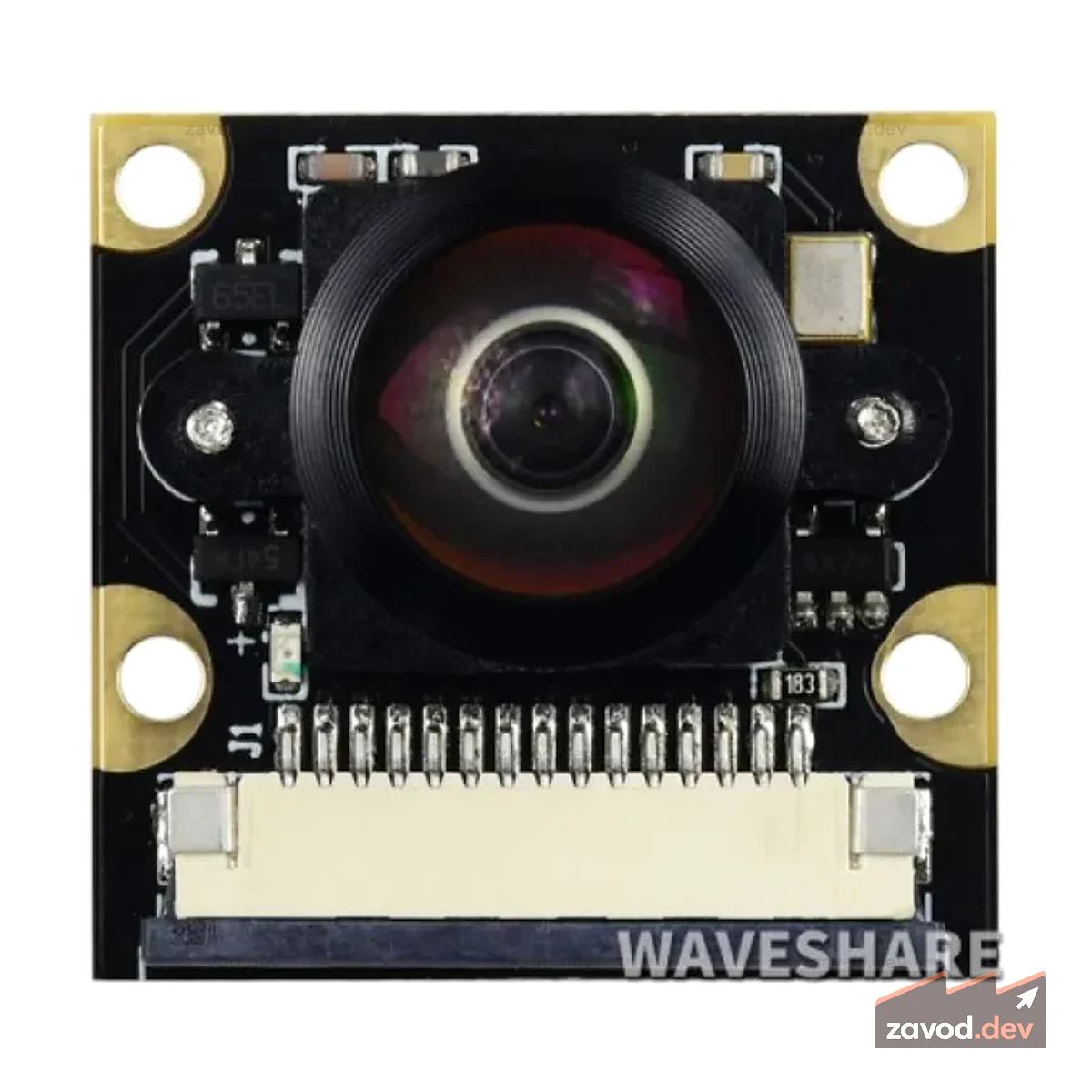 Камера Waveshare RPi (M) с объективом «рыбий глаз»