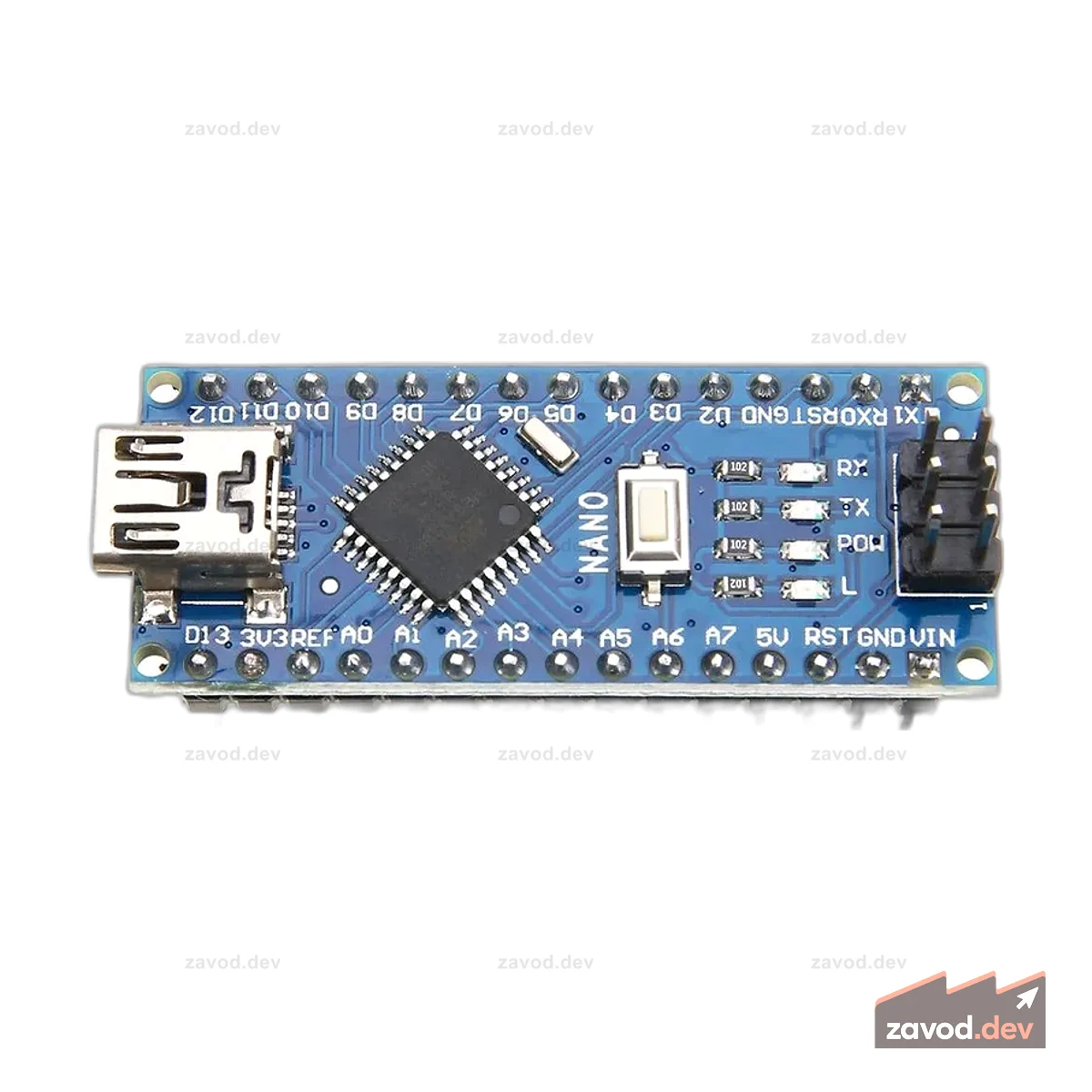 Nano ATmega328P CH340G Пайка на базе Arduino®
Технические характеристики