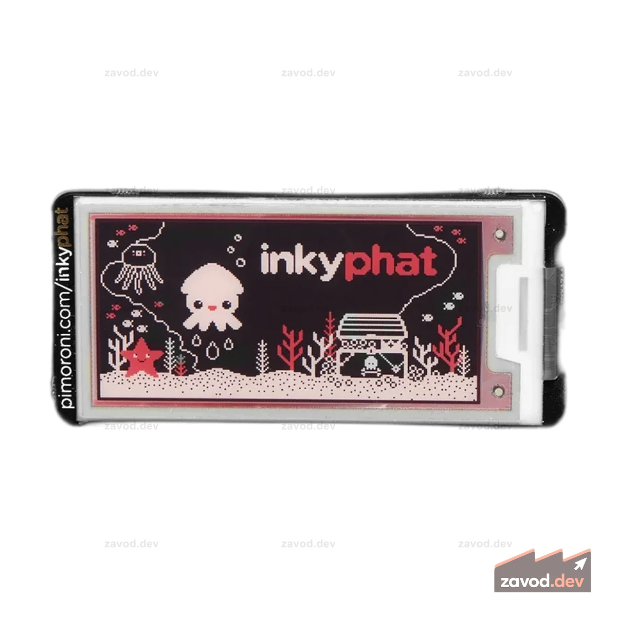 Pimoroni Inky pHAT для Raspberry Pi — 3-цветный дисплей eInk