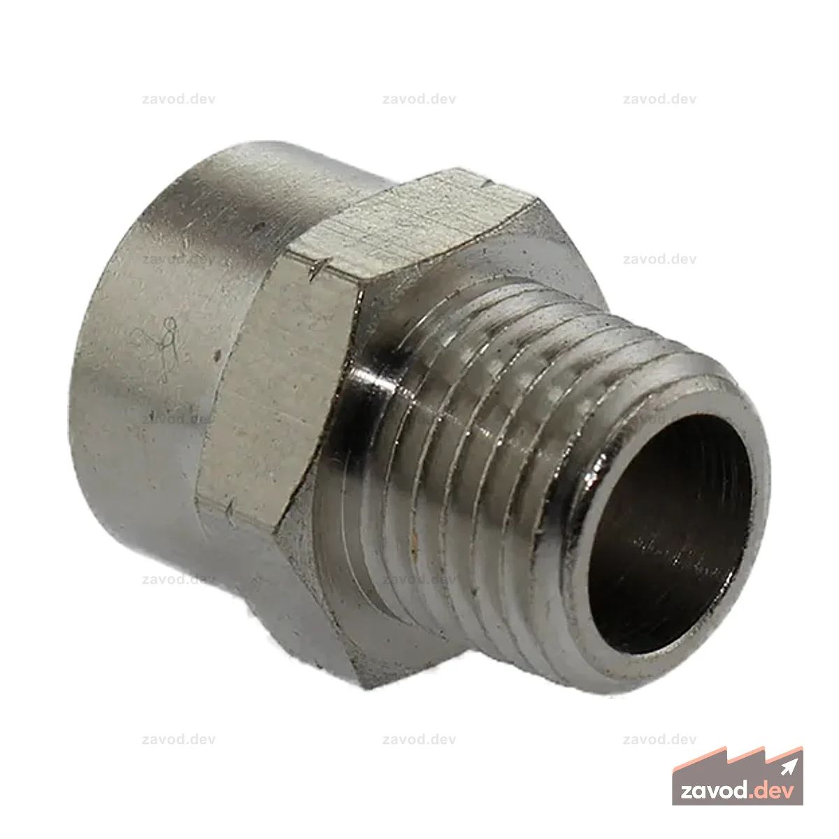 Переходник 1/4 NPT, наружная резьба 1/8 NPT, внутренняя резьба